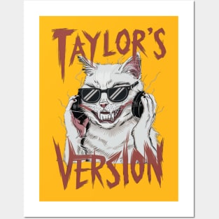 death metal taylors cat version Posters and Art